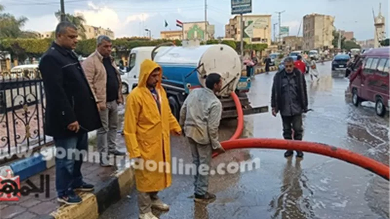 سقوط أمطار متوسطة علي مدن المنوفية و غزيرة علي أشمون