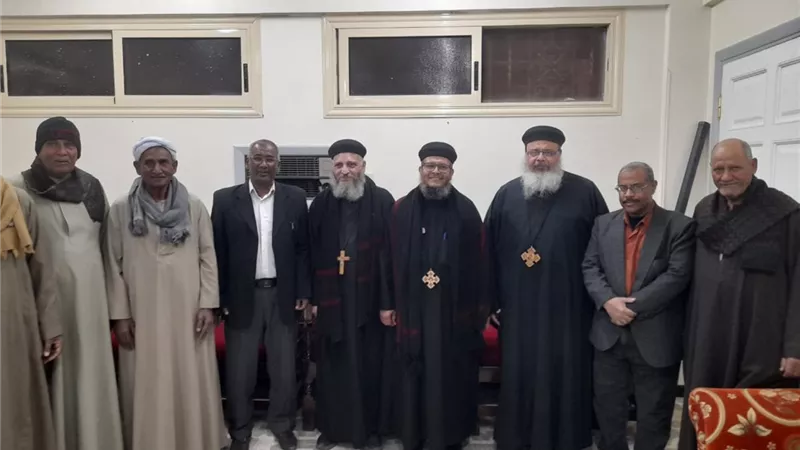رئيس مدينة الطود يزور دير القديسين لتقديم التهنئة بعيد الميلاد