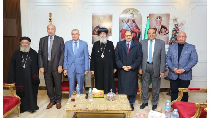 رئيس جامعة الزقازيق يهنئ أسقف فاقوس والعاشر بعيد الميلاد