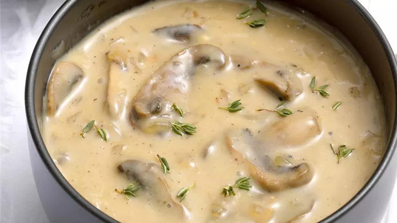 شوربة المشروم الشهية
