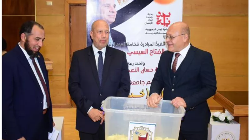 النعماني يشهد ختام معرض خير بلدنا بجامعة سوهاج