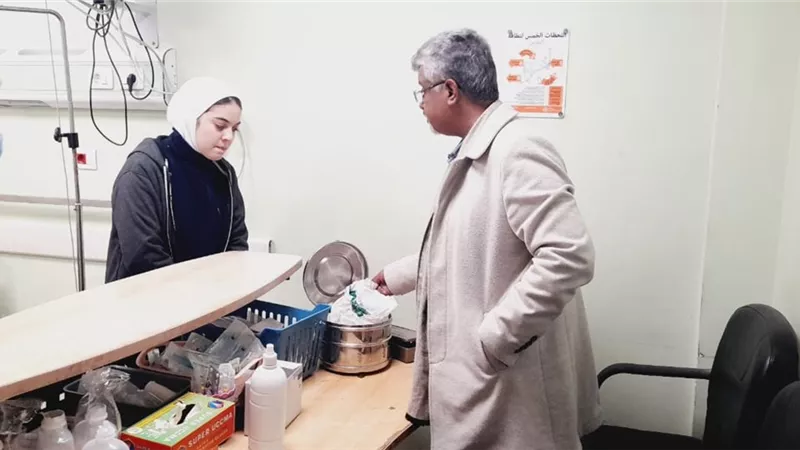وكيل صحة سيناء يجري زيارة تفقدية مفاجئة صباح أعياد الميلاد