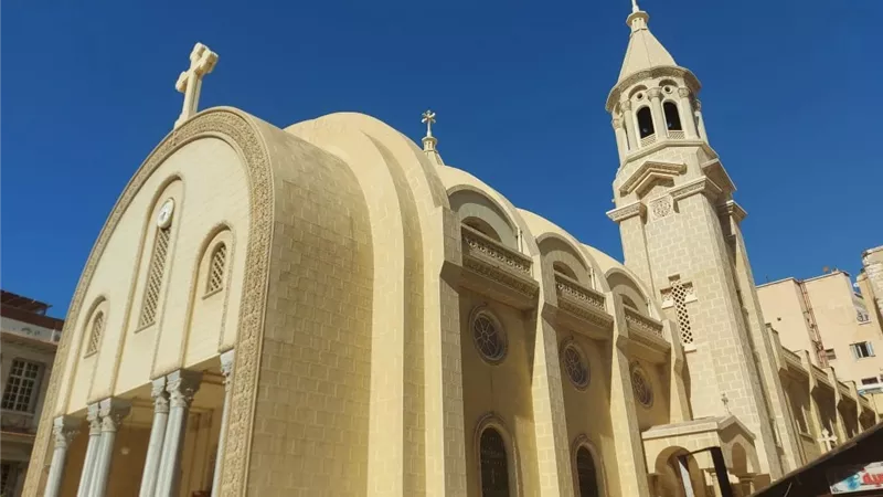 حريق محدود بمبنى خدمات ملحق بالكاتدارئية المرقسية بمحطة الرمل