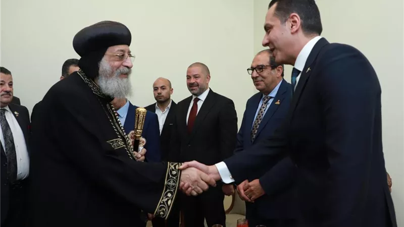 قيادات مستقبل وطن تهنئ البابا تواضروس الثاني بعيد الميلاد المجيد