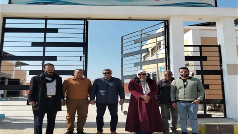 رئيس مدينة سيوة الجديد يتفقد أعمال مشروع الصرف الصحي