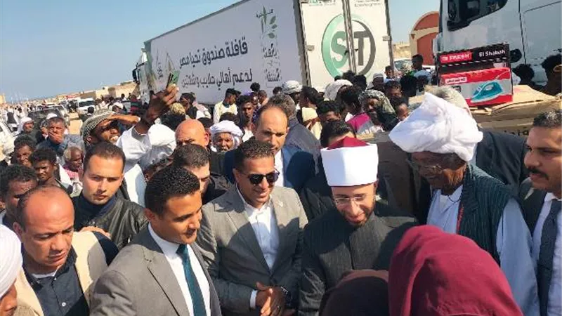 وزير الأوقاف يلتقى بشيوخ قبائل مدينتى حلايب وشلاتين