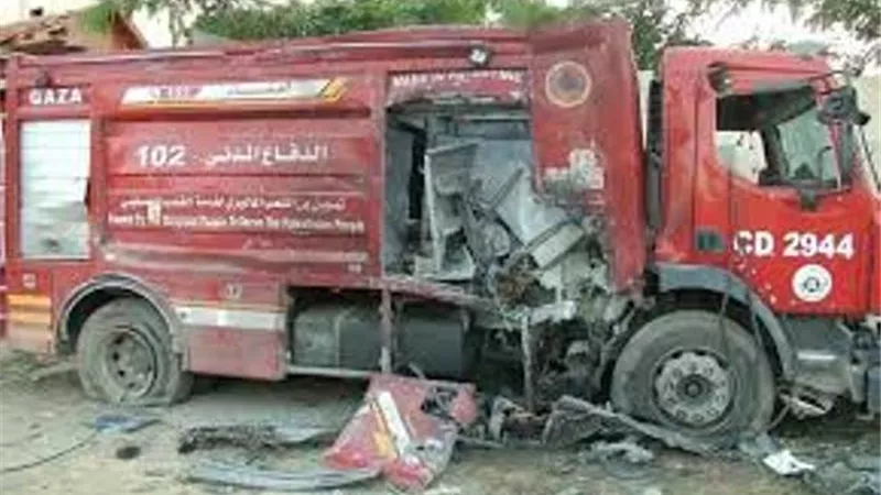 الدفاع المدني الفلسطيني: توقف مركبات الإطفاء والإنقاذ لعدم توافر قطع الغيار لإصلاحها