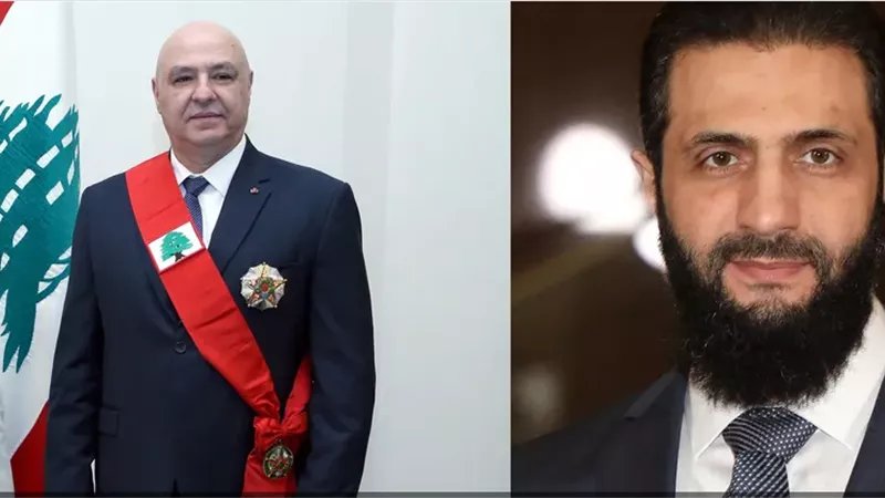 الشرع يهنئ عون لانتخابه رئيسا للبنان
