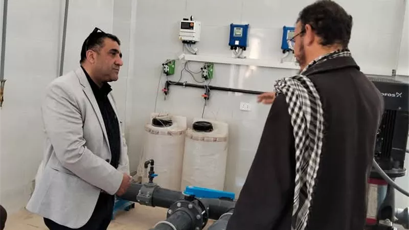 رئيس مدينة سيوة يتفقد محطة إزالة الحديد والمنجنيز بـ 