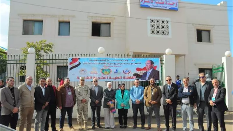 جامعة كفر الشيخ تشارك في قافلة طبية لقرية الضبعة