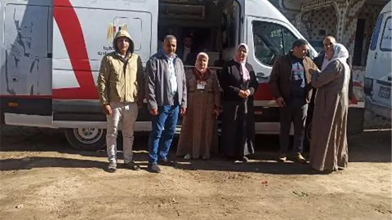 قافله سكانية بعزبة جاب الله بقرية طيبه الدلنجات
