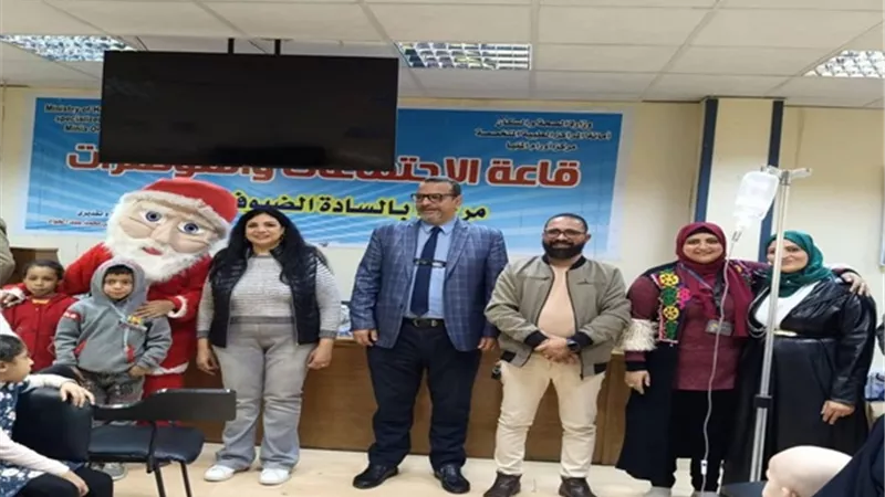 حماة الوطن بالمنيا يرسم البسمة على وجوه أطفال معهد الأورام