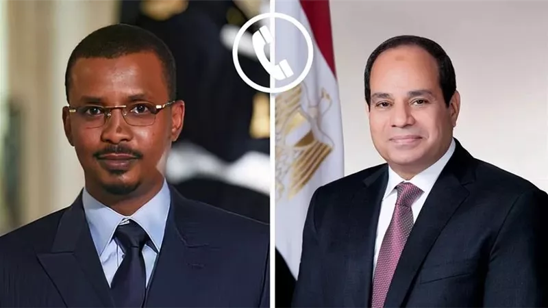 خلال اتصال هاتفي.. الرئيس السيسي لإدريس ديبى: ندين الهجوم على القصر الرئاسى وندعم تشاد
