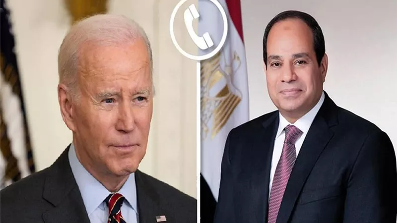 خلال اتصال مع بايدن.. الرئيس السيسي يؤكد ضرورة الوقف الفوري لإطلاق النار في غزة