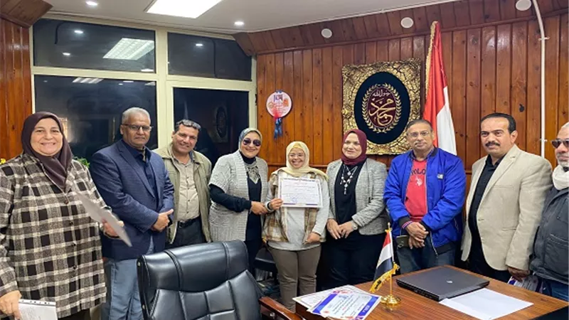 تكريم طلاب التربية الخاصة الفائزين في الموسيقي بمطروح