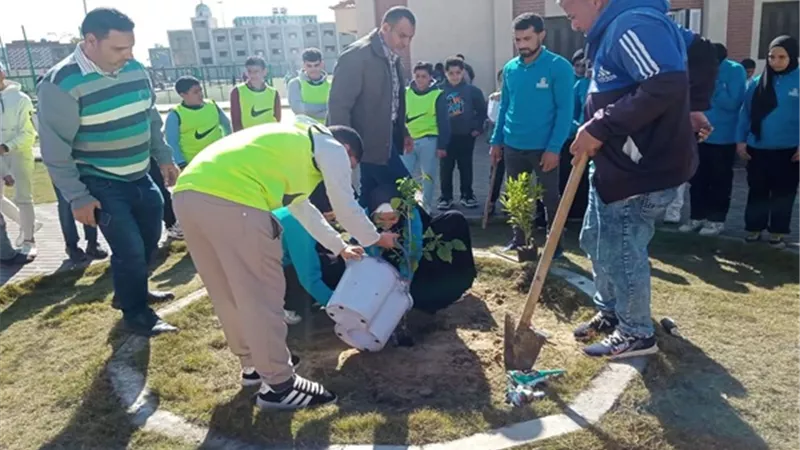أندية التطوع بكفر الشيخ تشارك في مشروع تشجيرمراكزالشباب