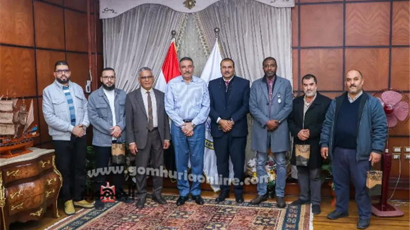 ميناء دمياط يستقبل وفد مينائي ليبي