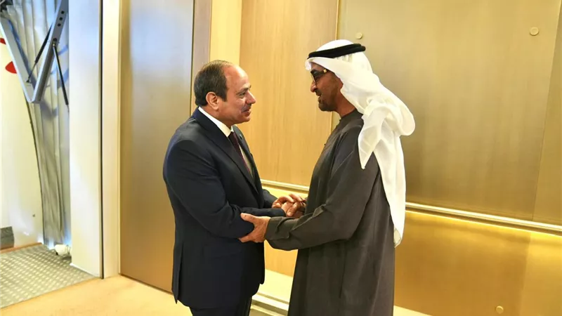 الرئيس السيسي والشيخ محمد بن زايد يشددان على ضرورةإدخال المساعدات لغزة