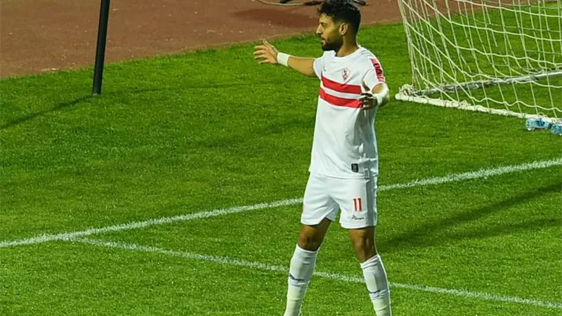 مصطفى شلبي يعزز النتيجة بالهدف الثاني للزمالك أمام الحرس..فيديو