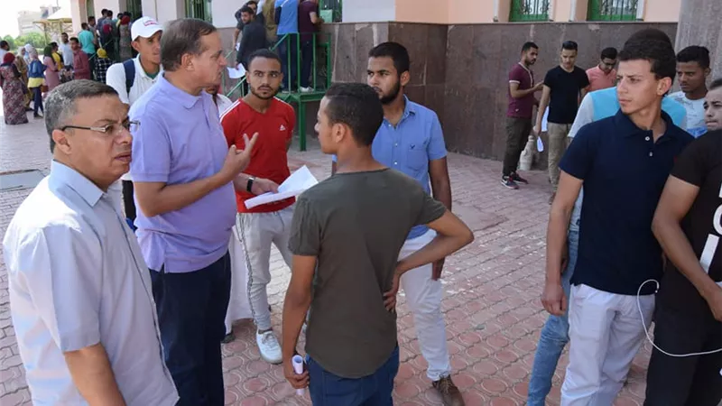 زيارات ميدانية بجامعة سوهاج لمتابعة الاستعدادات لاستقبال العام الدراسي الجديد..صور