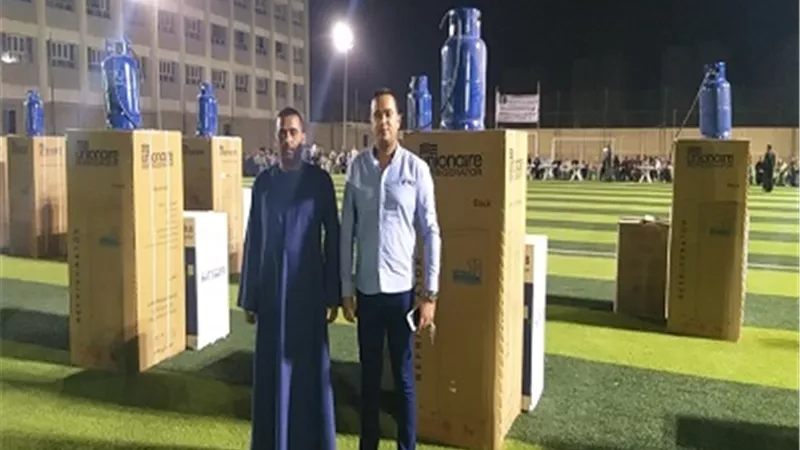 اللواء خالد خلف الله يجهز ٤٠ عريس وعروس من الأيتام ومحدودي الدخل بنجع حمادي