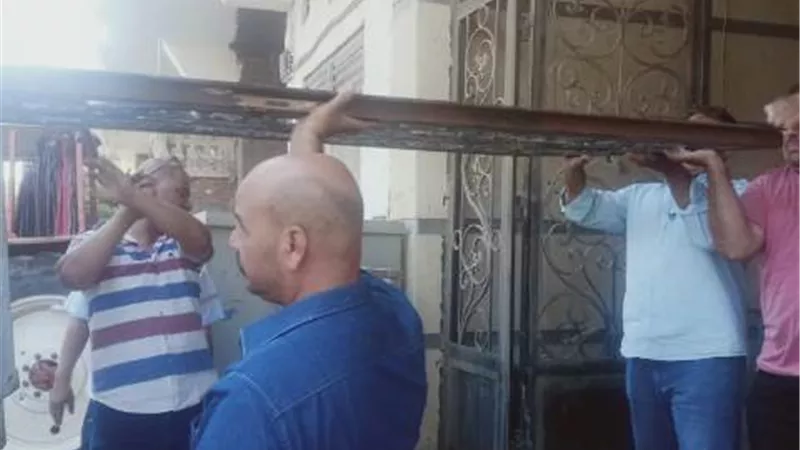 حى بولاق الدكرور يشن حملات موسعه علي مخالفات البناء