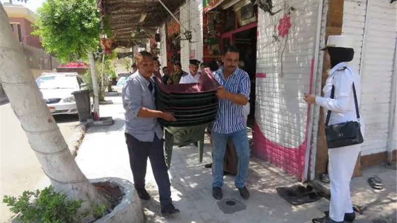 حملات أمنية موسعة لازالة التعديات واعادة المظهر الحضارى فى العاصمة .. صور