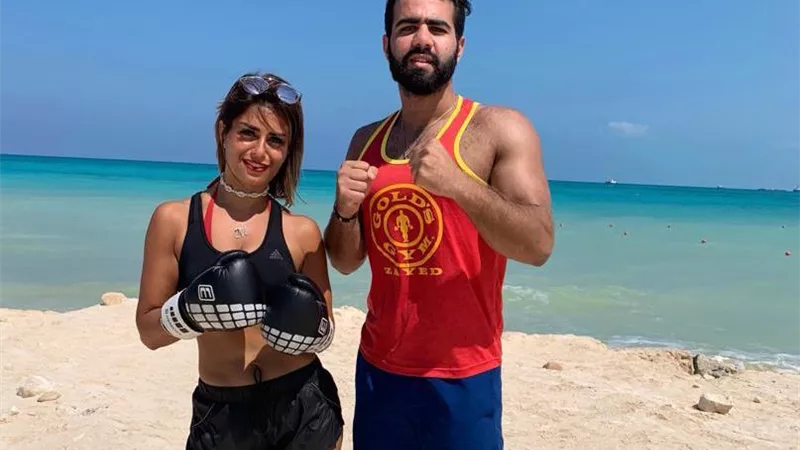 شاهد.. استعدادت قاسية لـ منة فضالي مع المدرب عمر بوبو قبل تصوير فيلم 