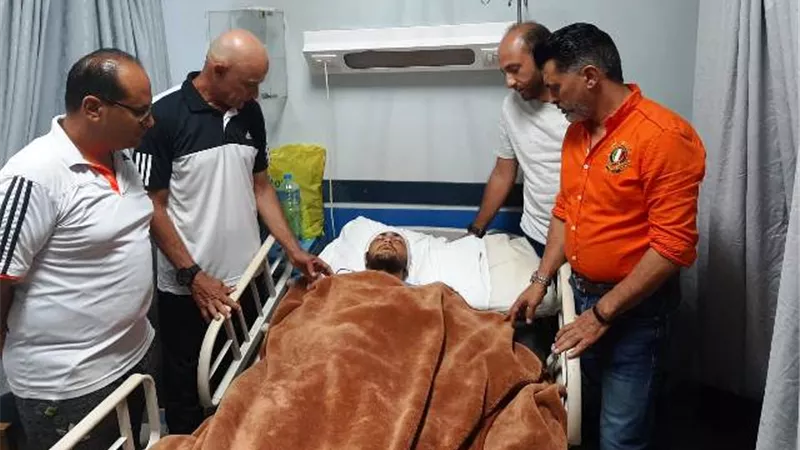 عملية جراحية لعمر الجرايحى ناشئ المصرى بسب كسر فى الجمجمة بالصور