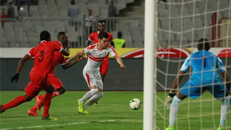 شاهد سداسية الزمالك فى شباك ديكاداها الصومالى .. فيديو