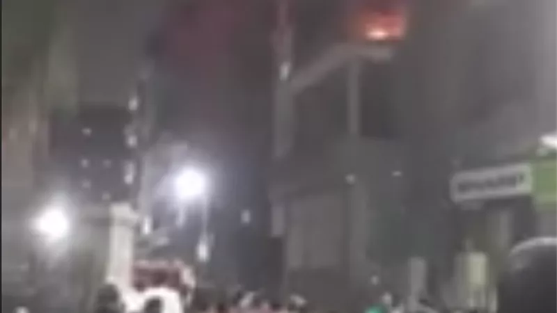 حريق هائل بداخل شقة فى حدائق القبة