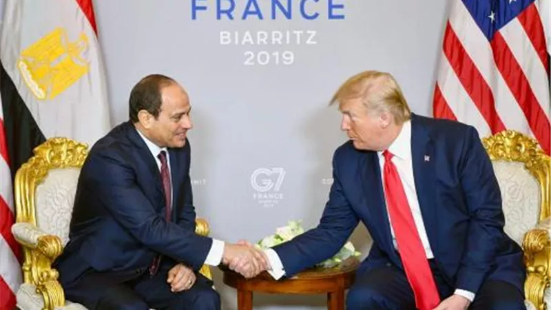 الرئيس الأمريكي: مصر قامت بأداء رائع تحت قيادة السيسي.. صور وفيديو