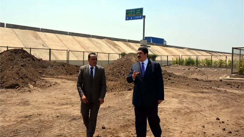 محافظ القليوبية يضع حجر الأساس لمحطة معالجة صرف كفر مويس