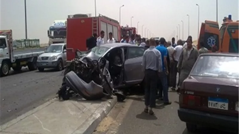 اصابة سعوديين فى انقلاب ملاكى بالاسماعيلية