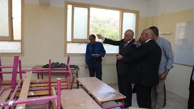 محافظ الجيزة يتفقد أعمال صيانة المدارس استعداداً للعام الدراسي