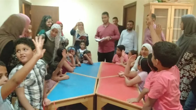 طلاب مدرسة النيل وكلية التربية بأسيوط في ضيافة قصر ثقافة جمال عبد الناصر