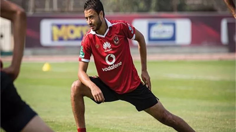 تدريبات تأهيلية منفردة لباسم علي في مران الأهلي