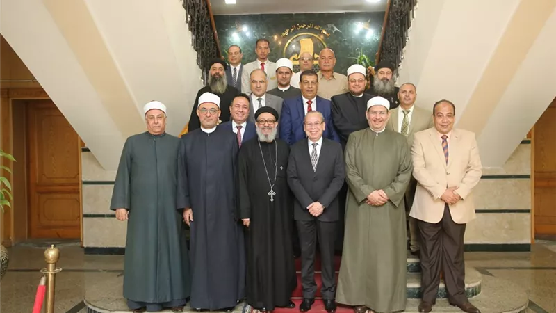 محافظ كفرالشيخ يستقبل الأمين العام لمجمع البحوث الإسلامية ومنسق عام بيت العائلة المصرية