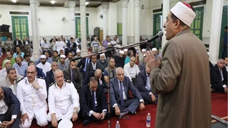 محافظ الجيزة يشهد الإحتفال برأس السنة الهجرية بمسجد عبدالرحمن الكواكبى بالعجوزة