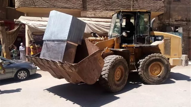 رفع 970 حالة إشغال في حملة ببني سويف
