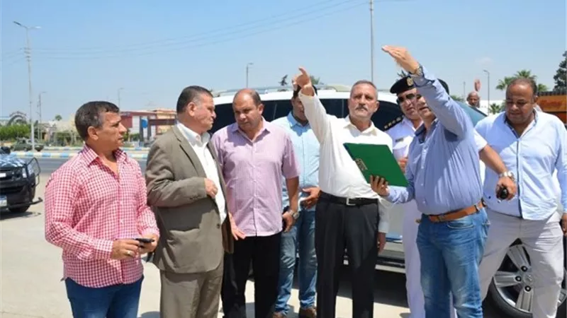 دورانات مرورية جديدة بطريق بلاجات الإسماعيلية..صور