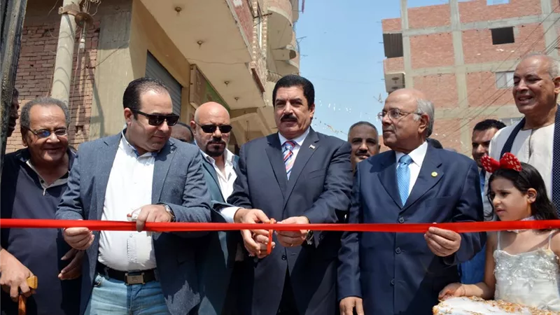 مرزوق يفتتح مشروعات خدمية احتفالا بالعيد القومى للقليوبية