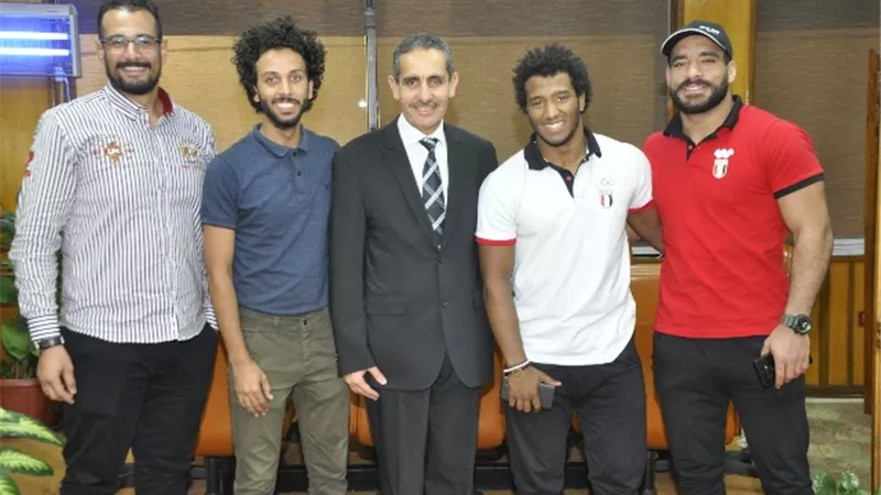 رئيس جامعة القناة يكرم أبطال دورة الالعاب الإفريقية ..صور