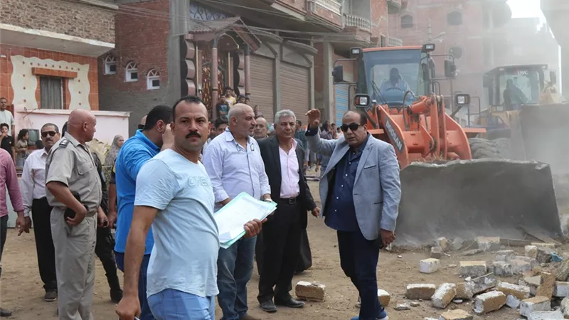 محافظ كفرالشيخ يعلن إزالة 292 حالة تعدى على أملاك الدولة
