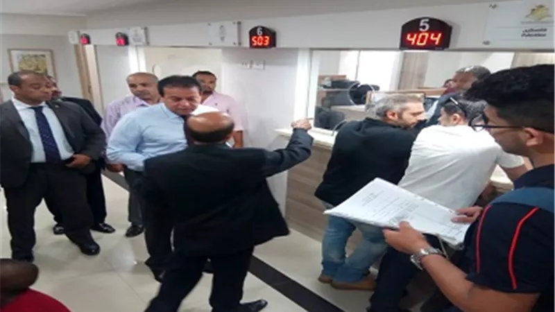وزير التعليم العالى يتفقد مبنى إدارة الطلاب الوافدين