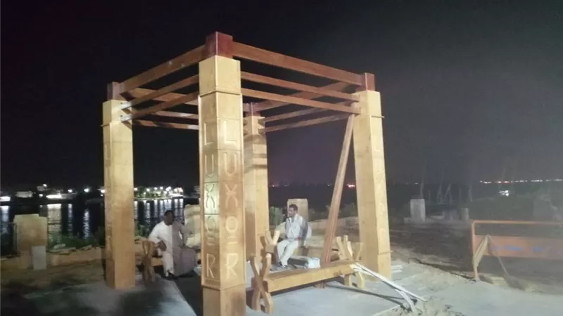 ظهور المعالم الجديدة لكورنيش الاقصر بعد التطوير