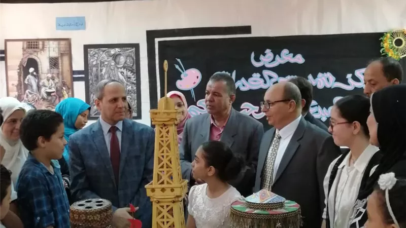 افتتاح معرض تنمية القدرات والمبدعين بإدارة شرق الفيوم التعليمية