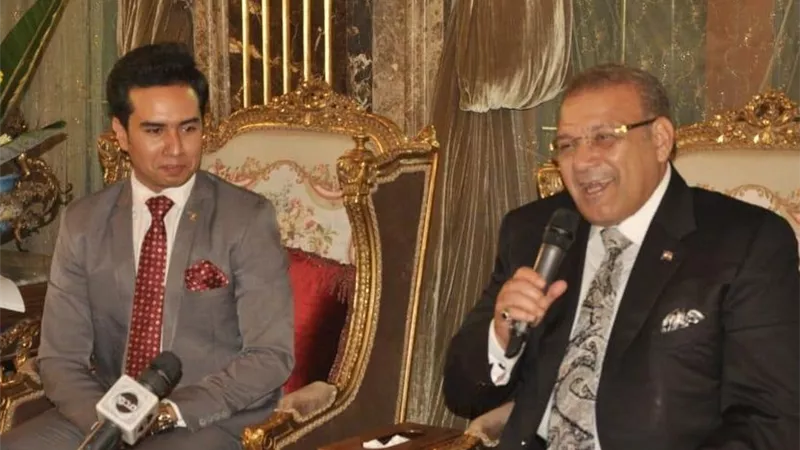 الإعلامي الشاب مصطفي المنشاوي ضيف شرف صالون المحور