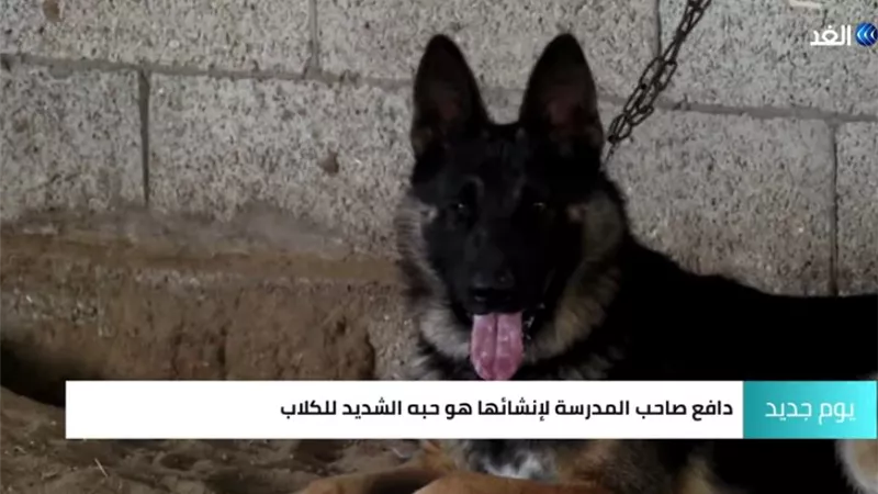 بالفيديو.. مدرسة لتدريب الكلاب في غزة
