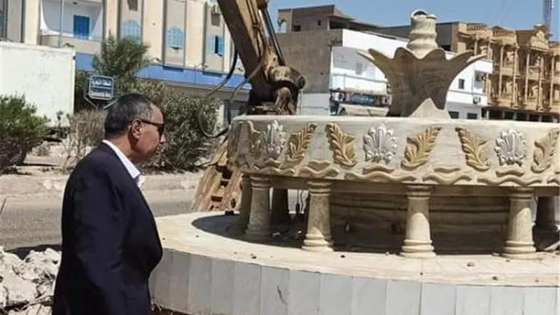 توسعة وتجميل شارع احمد حمدى بطور سيناء